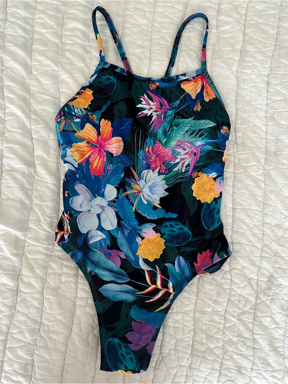 Jolyn Perry One Piece Swim SIZE 30 Tropical Floral Print